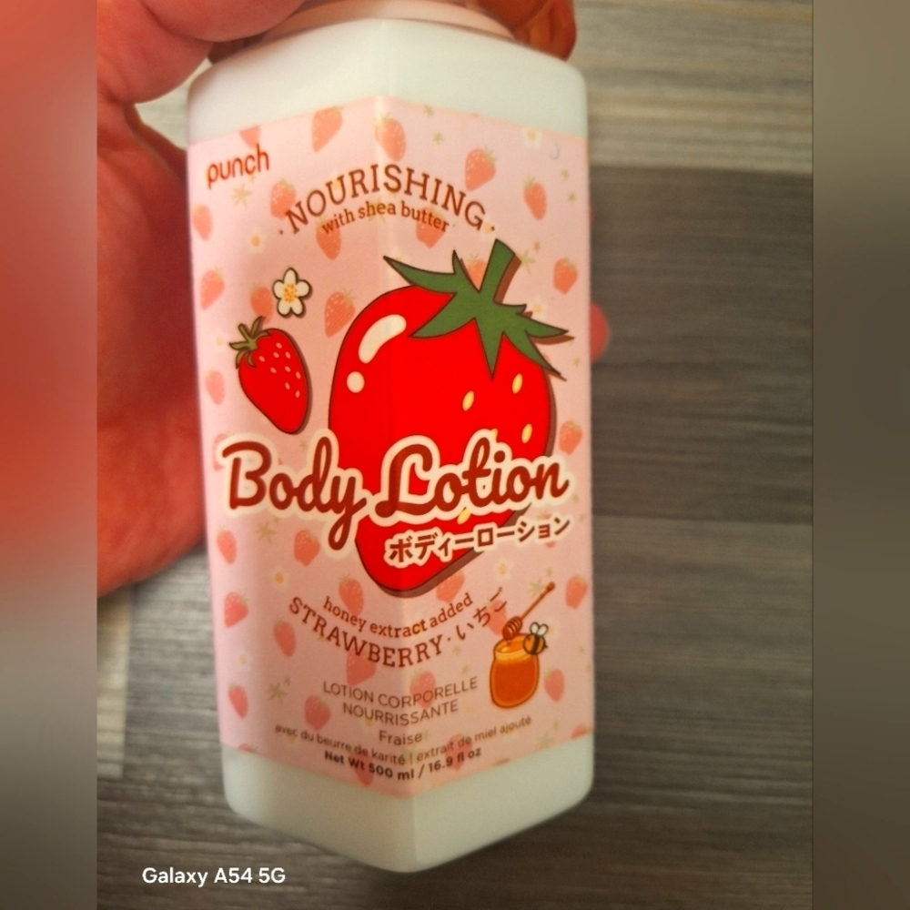 Strawberry Body Lotion with Shea Butter